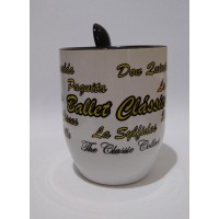 Caneca Cerâmica c/ Colher 325ML Dance Ballet 03